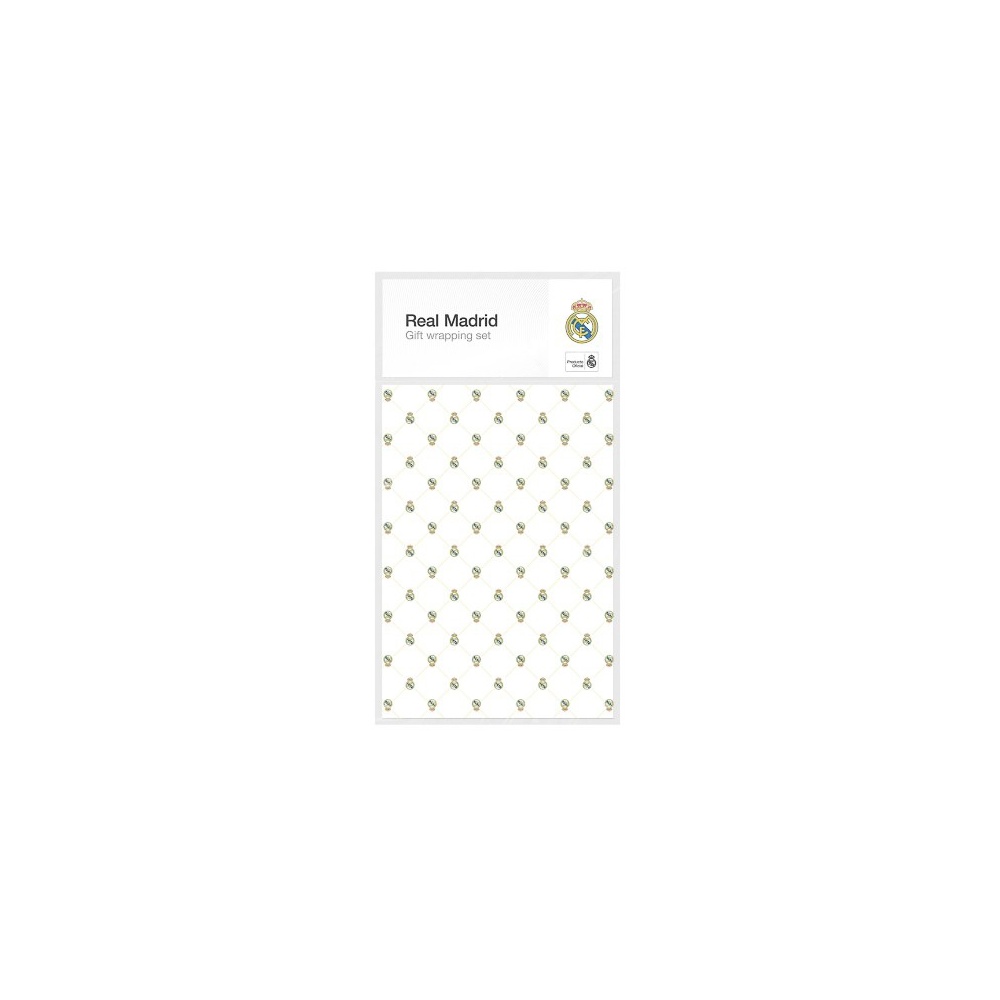 Grupo Erik - Real Madrid Set Papier d'emballage cadeau - Multicolore